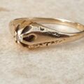 Diamond Solitaire Ring in 10K Gold,  a UK N or a US 7.