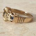 Sapphire and Diamond Ring in 9ct Gold,  a UK L 1/2 or a US 6 1/4.