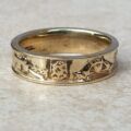 Claddagh Wedding Band in 9ct Gold,  a UK M 1/2 or a US 6 3/4