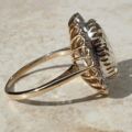 Huge Oval Prasiolite Ring in 9ct Gold,  a UK O 1/2 or a US 7 3/4.