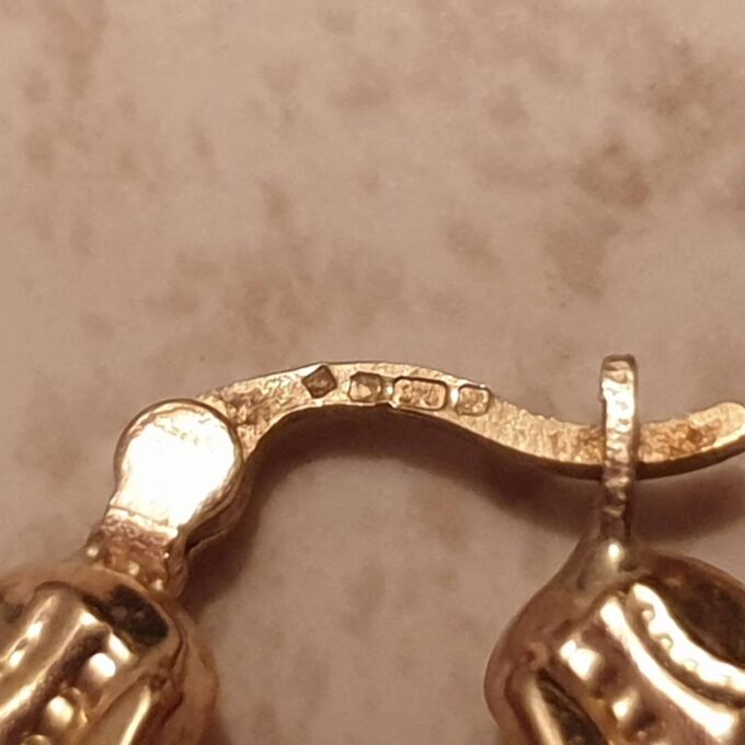 Small Gypsy Creole Earrings in 9ct Gold