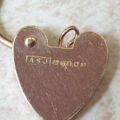Tiny Fully Working Heart Padlock in 9ct Gold