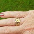 Beautiful Ornate Buckle Ring in 9ct Gold, a UK O 1/2 or a US 7 1/2.