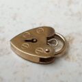 Plain Heart Padlock in 9ct Gold