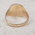 Textured Oval Signet Ring in 9ct Gold, a UK O or a US 7 1/2.