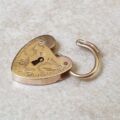 Engraved Front Small Padlock in 9ct Gold