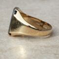 Hematite Centurion Intaglio Signet Ring in 9ct Gold,  a UK O 1/2 or a US 7 3/4.