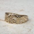 Ankh Patterned Ring in 9ct Gold, a UK P 1/2 or a US 8 1/4.