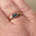 London Blue Topaz Ring in 9ct Gold, a UK J or a US 5