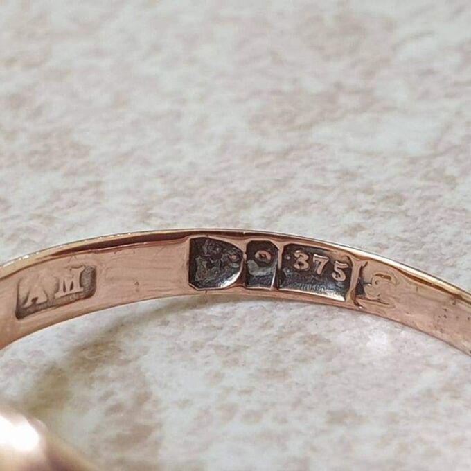 Edwardian Signet Ring in 9ct Rose Gold.