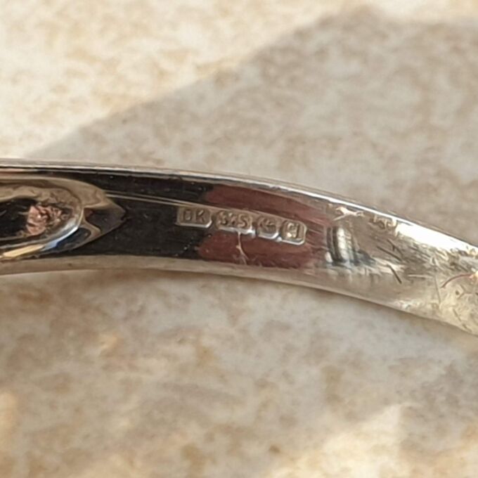 Big Fancy Citrine in 9ct White Gold.