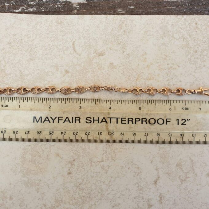 Mariner Link Bracelet in 9ct Rose Gold 7 1/2 inches