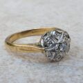 Diamond Set Daisy Cluster Ring in 18ct Gold
