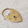 Reserved – Plain Padlock in 9ct Gold