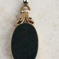 Onyx and Bloodstone Locket in 9ct Gold