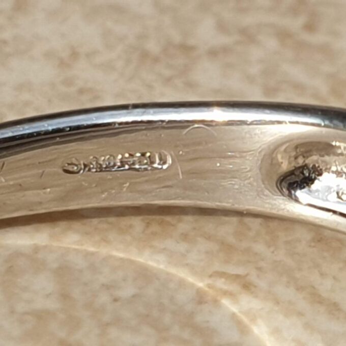 Swiss Blue Topaz Solitaire Ring in 9ct White Gold,  a UK N 1/2 or a US 7 1/4.