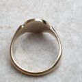 Sunray Signet Ring in 9ct Gold, a UK S 1/2 or a US 9 3/4