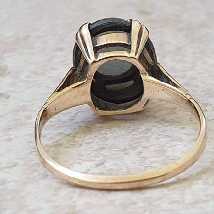 Hematite Centurion Intaglio Ring in 9ct gold, a UK N or a US 7