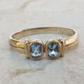 Torque Style Topaz Ring in 9ct Gold,  a UK M or a US 6 1/2.