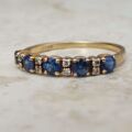 Sapphire and Diamond Ring in 18ct Gold, a UK O or a US 7 1/2