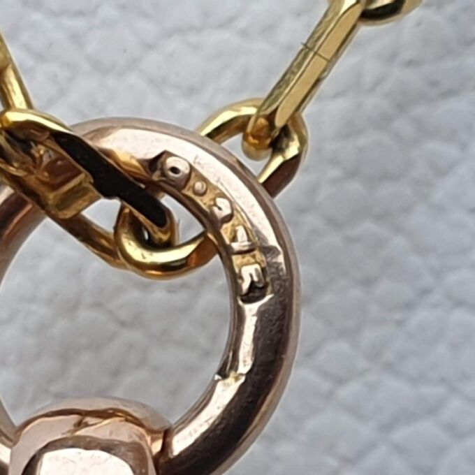 Oval Citrine Fob Pendant in 9ct Gold