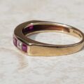Ruby and Diamond Stacking Band in 9ct Gold, a UK K or a US 5 1/2.