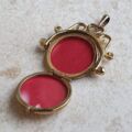 Spinning Locket Fob Pendant in 9ct Gold