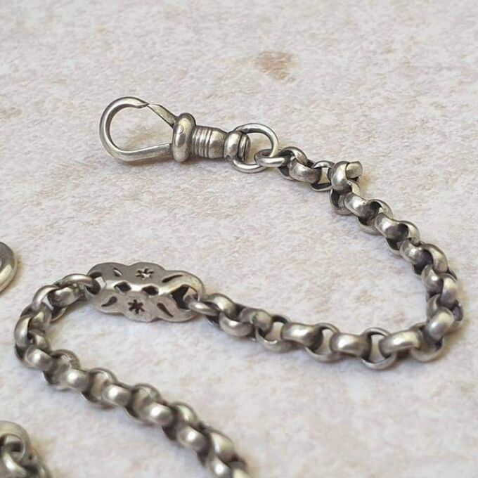 Antique Albertina Watch Chain with Tassle