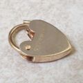 Tiny Fully Working Heart Padlock in 9ct Gold