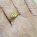 Wave Design Ring in 9ct Gold.