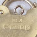 Front Engraved Fully Working Heart Padlock in 9ct Gold