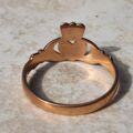 Simple Claddagh Ring in 9ct Rose Gold, a UK L 1/2 or a US 6 1/4