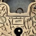 Vintage Engraved Heart Padlock in 9ct Gold