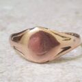 Edwardian Signet Ring in 9ct Rose Gold.
