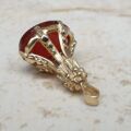 Carnelian Fob Pendant in 9ct Gold