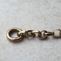 Belcher Chain Bracelet with Dog Clip, 7 1/2 inches, in 9ct Gold