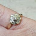 Diamond Set Daisy Cluster Ring in 18ct Gold