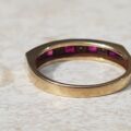Ruby and Diamond Stacking Band in 9ct Gold, a UK K or a US 5 1/2.