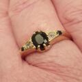 Vintage Sapphire and Diamond Ring in 18ct Gold, a UK L 1/2 or a US 6 1/4