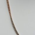 Vintage Two Coloured Curb Chain with Dog Clip in 9ct Gold
