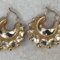 Small Gypsy Creole Earrings in 9ct Gold