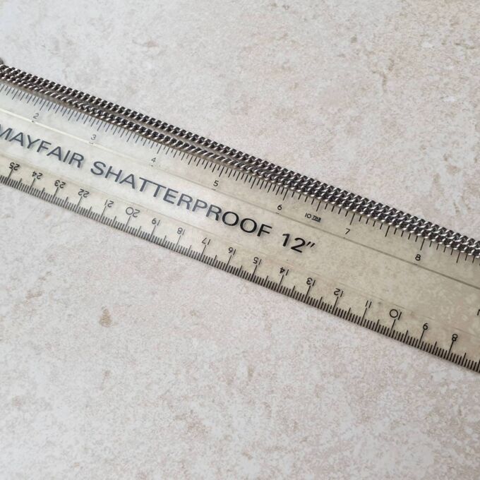 Sterling Silver Curb Chain with T Bar and Dog Clip