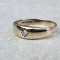 Diamond Solitaire Ring in 9ct Gold,  a UK P or a US 7 3/4 – 8.