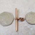 Large Albert or T Bar Fob in 9ct Rose Gold
