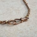 Fancy Link Chain with Dog Clip in 9ct Rose Gold