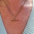 Plain T or Albert Bar in 9ct Gold
