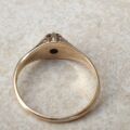 Diamond Solitaire Ring in 10K Gold,  a UK N or a US 7.