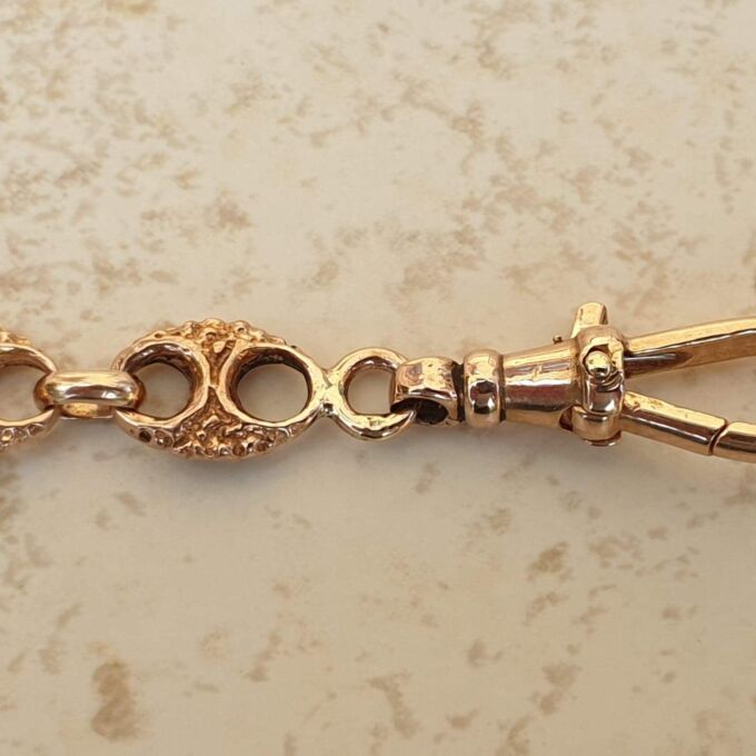 Mariner Link Bracelet in 9ct Rose Gold 7 1/2 inches