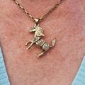 Articulated Pony Pendant in 9ct Gold