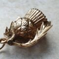Thistle Pendant with Smoky Quartz in 9ct Gold
